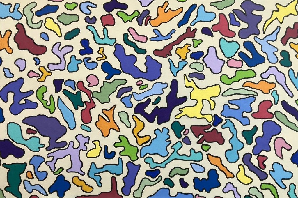 Untitled, 2022, 90x60cm, Acrylic on Canvas, - 700 Euro -