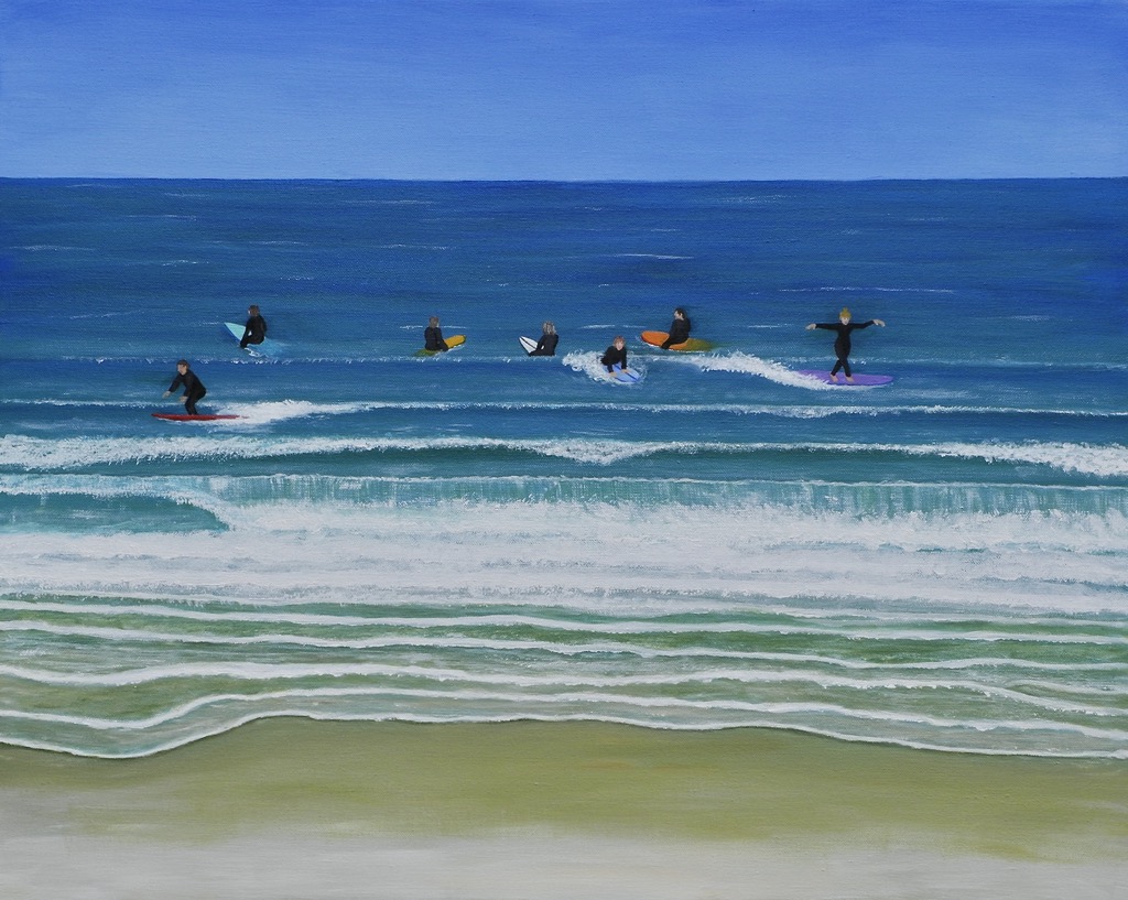 Now and the Next, 2021, 100x80cm, Acrylic on Canvas, - 1000 Euro -