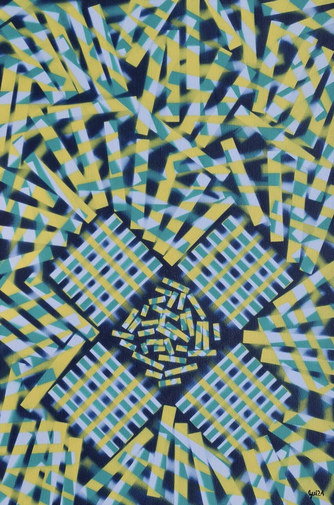 Untitled, 2021, 90x60cm, Acrylic on Canvas, - 700 Euro -