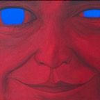 Angeheitert, 2000, 90x60 cm, Acrylic on canvas, - 700 Euro -