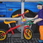Berlin-Friedrichshain, 2012, 120x100cm, Acrylic on Canvas, - 1500 Euro -