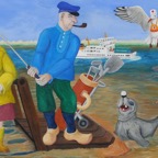 Watt´n Golf, 2012, 140 x 90 cm, Acrylic on Canvas, - 1600 Euro - 