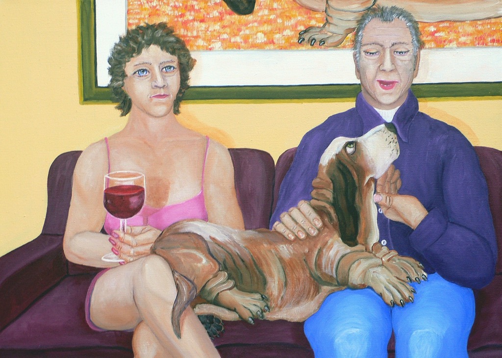 Zweisamkeit, 2009, 95x60cm, Acrylic auf Leinwand, - 700 Euro - 