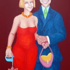 Semiprominent, 2010, 110x80cm, Acrylic, Pigments on canvas, - 1100 Euro -