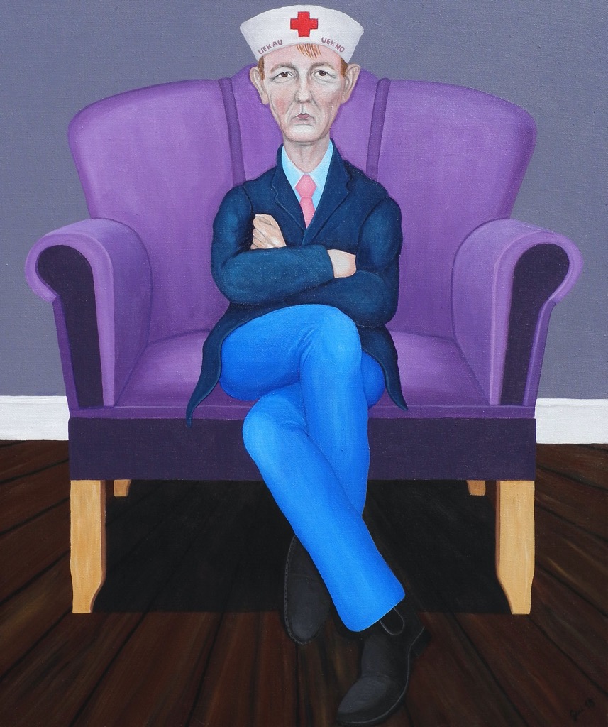 Was bleibt?!, 2018, 120x100cm, Acrylic, Pigments on Canvas, - 1600 Euro -