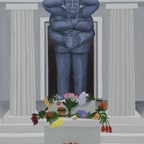 Wartemal, 2020, 120x100 cm , Acrylic on Canvas, - 1600 Euro -