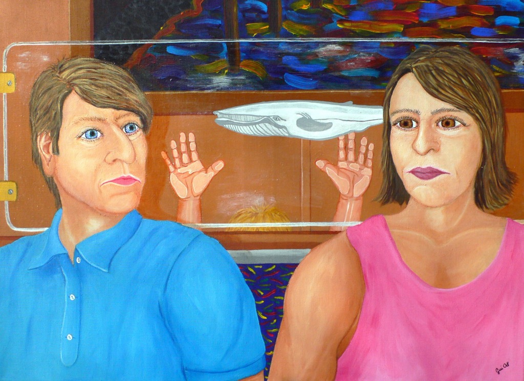 Überfahrt, 2008, 110x80cm, Acrylic on canvas, - 1100 Euro -
