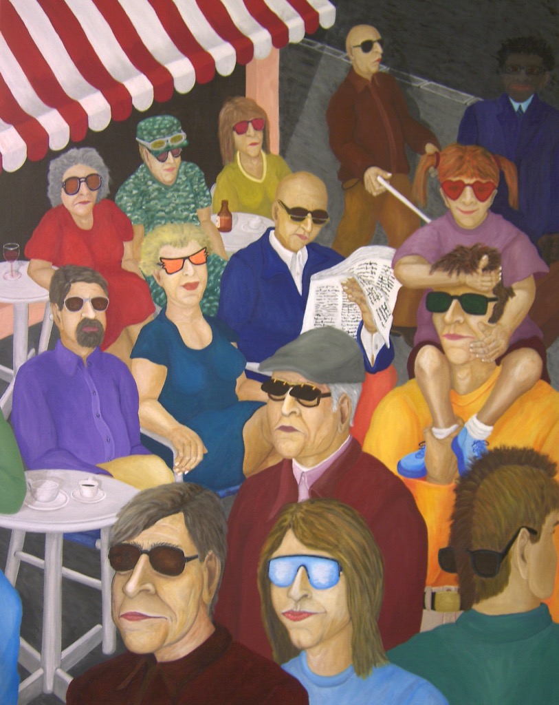 Outside, 2007, 200x160cm, Acrylic on canvas, - 4000 Euro -