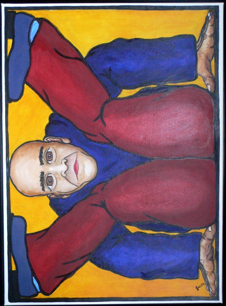 Open Black Box III, 2007 ,110x8cm,  Acrylic, Pigments on Canvas, - 900 Euro -