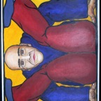 Open Black Box III, 2007 ,110x8cm,  Acrylic, Pigments on Canvas, - 900 Euro -