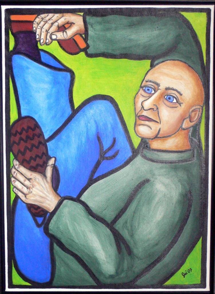 Open Black Box I, 2007, 110x80 cm, Acrylic on canvas, - 900 Euro -