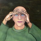 Hingucker, 2008, 90x65 cm, Acrylic on canvas, - sold -