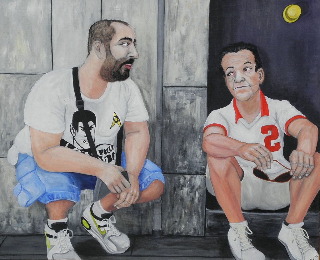 Crisis, 2012, 110x90cm, Acrylic on canvas, - 1400 Euro -