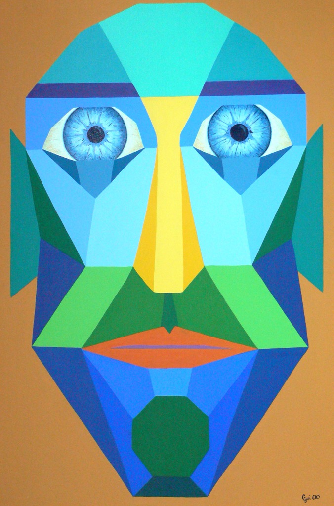 Digilog-Anatal, 2000, 110x80cm, Acrylic on Canvas, - sold - 