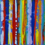 Stripes I, 2017, 110x90cm, Acrylic on Canvas, - 900 Euro -  