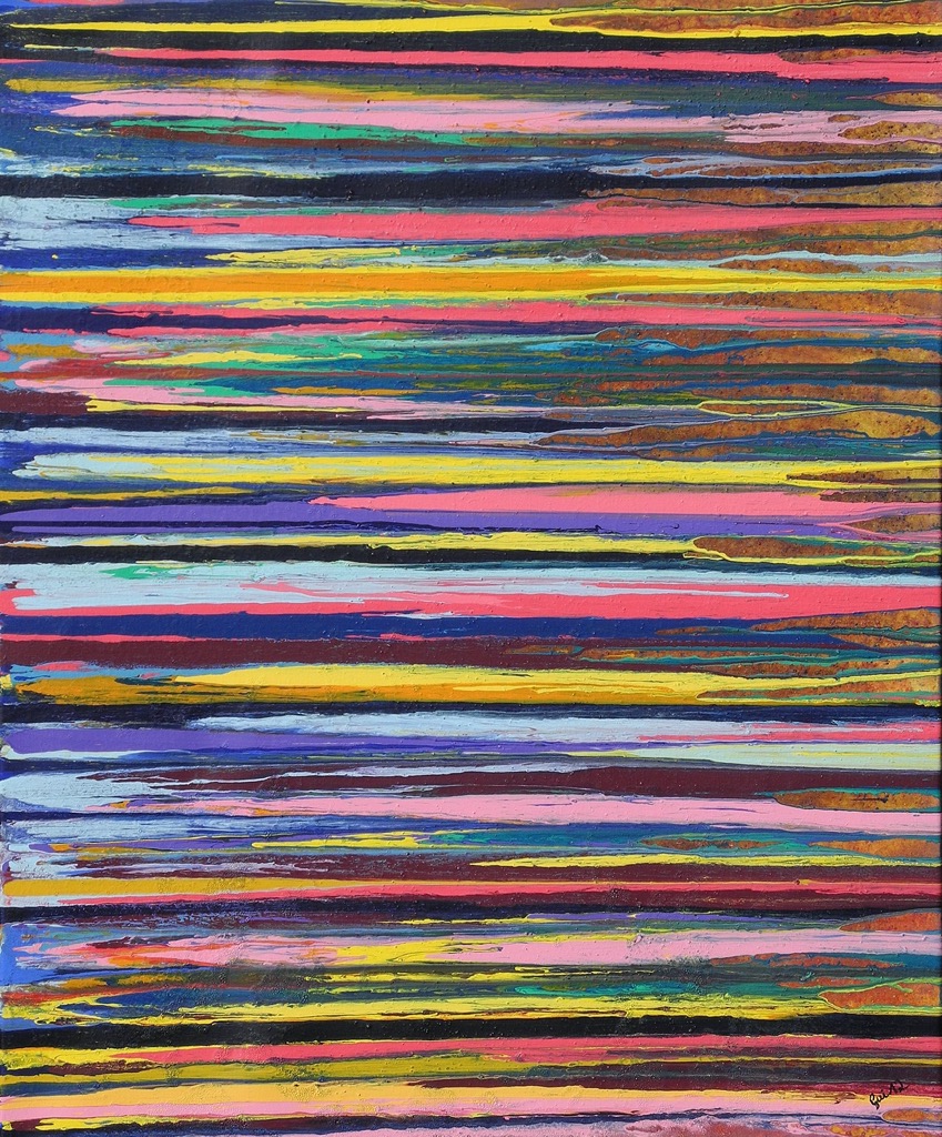 Untitled, 2012, 100 x 90 cm, Acrylicm Pigments on Canvas, 1000 Euro -