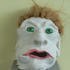 Head 6, 2009, ca. 25x15x15cm, Terracotta and Palm rope, - 150 Euro -