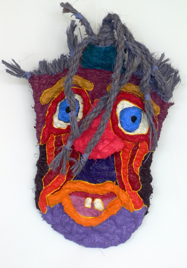 Mask I, 2008, ca. 75x40cm, Mixed Media, - 800 Euro -