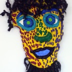 mask II, 2008, ca. 75x40cm, Mixed Media, - 800 Euro -