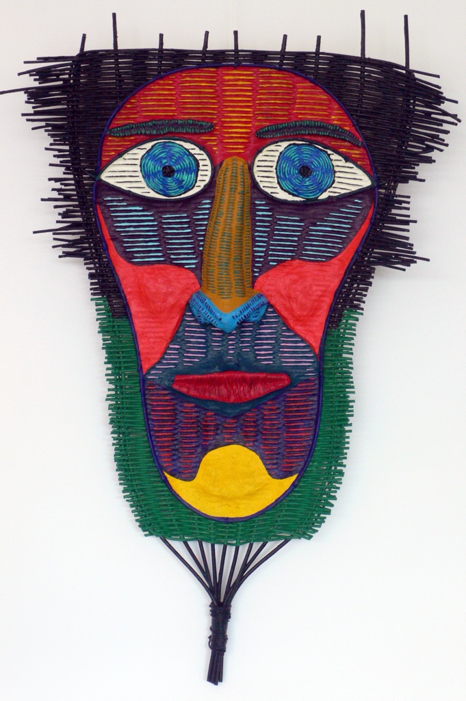 Mask IV, 2008, ca. 75x40cm, Mixed Media, - 800 Euro -