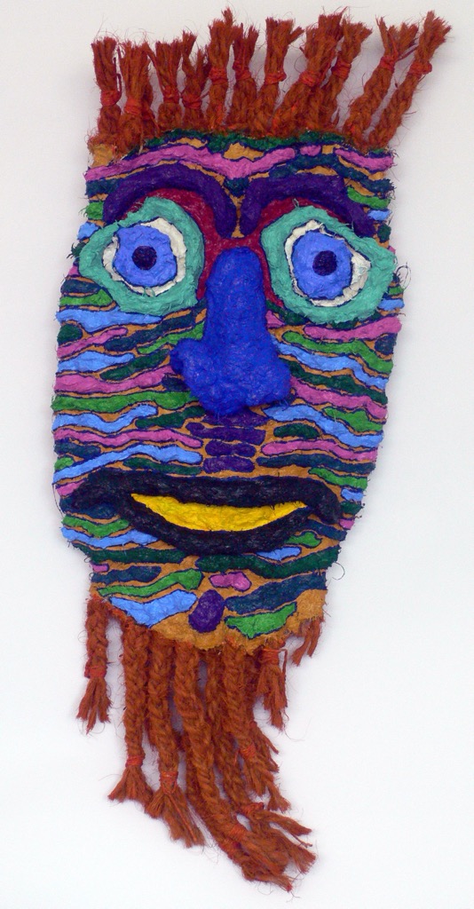 Mask IX, 2008, ca. 75x40cm, Mixed Media, - 800 Euro -