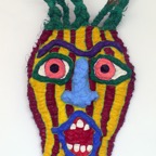 Mask VI, 2008, ca. 75x40cm, Mixed Media, - 800 Euro -