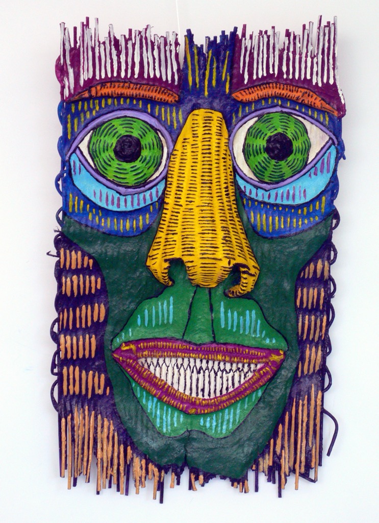 mask VII, 2008, ca. 50x35cm, Mixed Media, - 600 Euro -