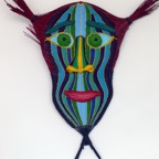 mask VIII, 2008, ca. 75x40cm, Mixed Media, - sold -