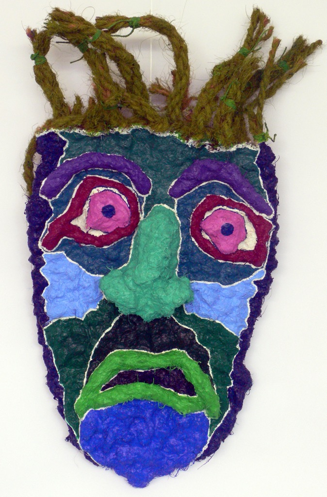 Mask X, 2008, ca. 75x40cm, Mixed Media, - 800 Euro -