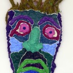 Mask X, 2008, ca. 75x40cm, Mixed Media, - 800 Euro -