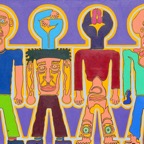 Borderlines, 2015, 160x110cm, Acrylic on Canvas, - 2200 Euro -