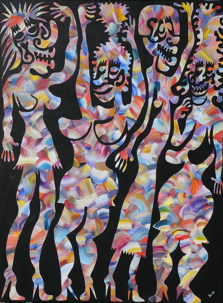 The Beautifuls, 2013, 200x150cm, Acrylic on Canvas, - 3500 Euro - 