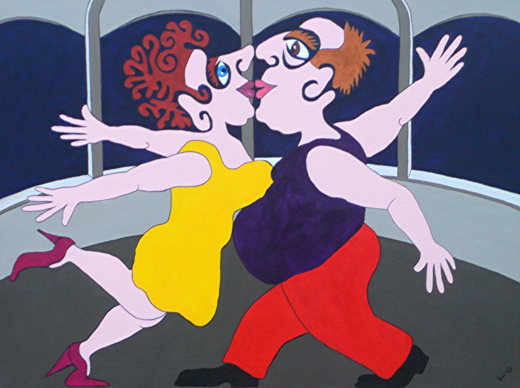 Old love, 2010, 100x80cm, Acrylic on Canvas,  - 900 Euro -