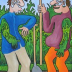 Ostfreesenjungs, 2013, 80x60cm, Acrylic on canvas, - sold - 