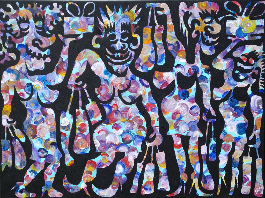 Shopping, 2013, 120x 100cm, Acryl on Canvas, - 1500 Euro - 