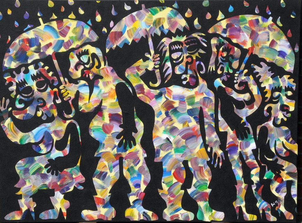 Rain, 2013, 120x100cm, Acryl on canvas, - 1500 Euro - 