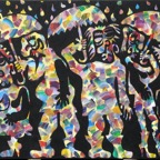 Rain, 2013, 120x100cm, Acryl on canvas, - 1500 Euro - 