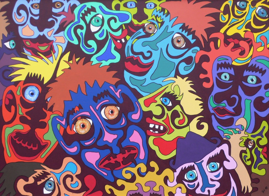 People III, 2010, 150x110cm, Acrylic on Canvas, - 2100 Euro -