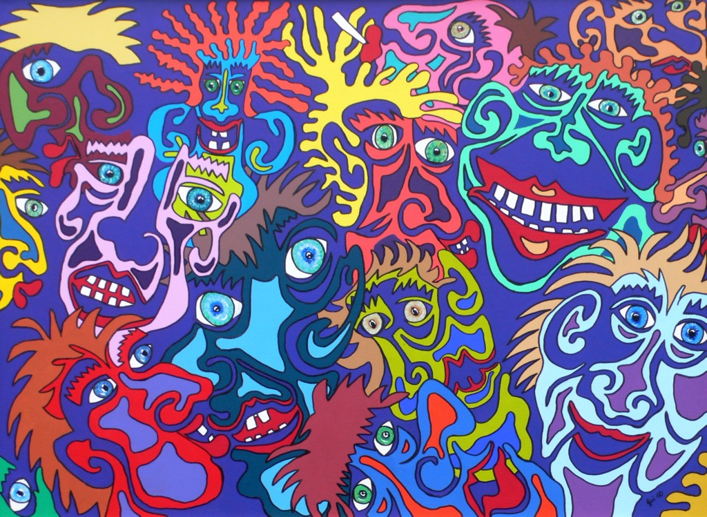 People I, 2010, 150x110cm, Acrylic on Canvas, - 2100 Euro -
